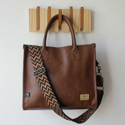 ThreeBox原創設計復古手提包單肩斜背托特包大容量13寸電腦公文包