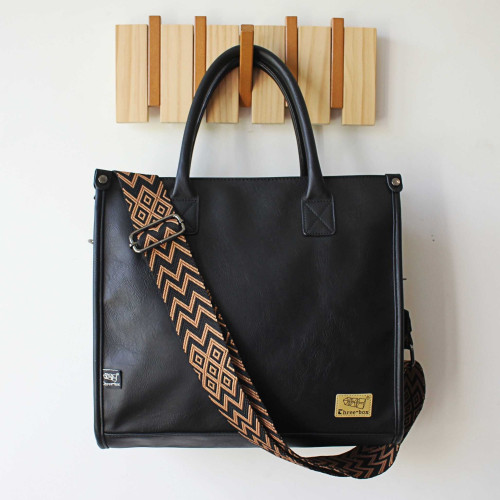 ThreeBox原創設計復古手提包單肩斜背托特包大容量13寸電腦公文包