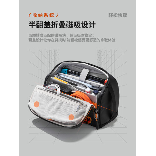 inateck數碼斜後後背包X-Modo潮牌運動騎行機能單肩挎包男士郵差包