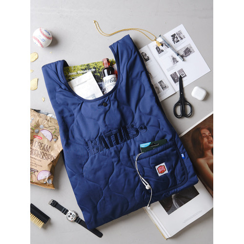 Battles 夾棉刺綉輕便大容量單肩包手提包托特包男女