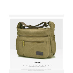 2025新款休閒帆布包男單肩包斜後後背包簡約厚實大容量男包後後背包斜後後背包