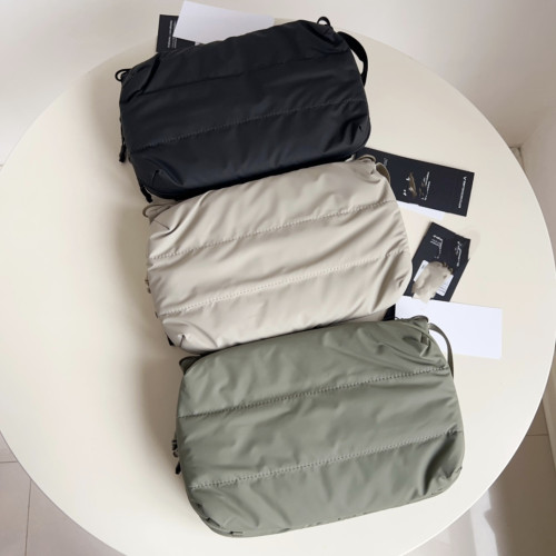 原 25年秋季新款防水輕便雲朵包繩索包 青苔綠米色黑色大號水壺包