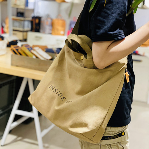 帆布包男托特包斜後後背包大容量手提袋復古單肩包電腦包通勤包旅行包