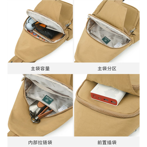 牛津布雙肩包女2025新款時尚輕便小型高級感胸包旅遊帆布後後背包休閒