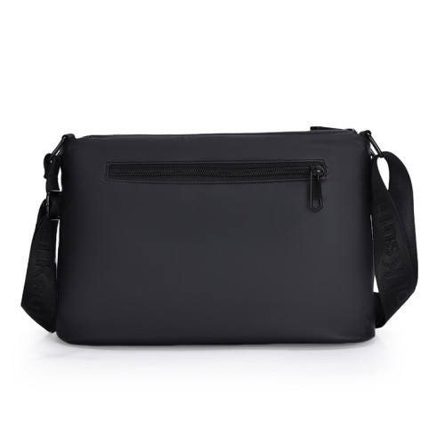 多隔層2025新款男士單肩包防水斜後後背包男款商務休閒包男包輕便後後背包