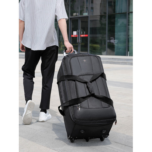 超大容量打工搬家行李包拉桿包男女旅行包手提裝被子帶輪子棉被包