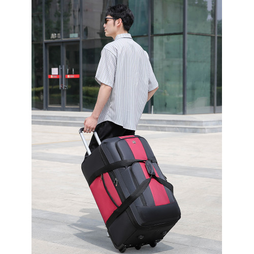 超大容量打工搬家行李包拉桿包男女旅行包手提裝被子帶輪子棉被包