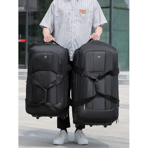 超大容量打工搬家行李包拉桿包男女旅行包手提裝被子帶輪子棉被包