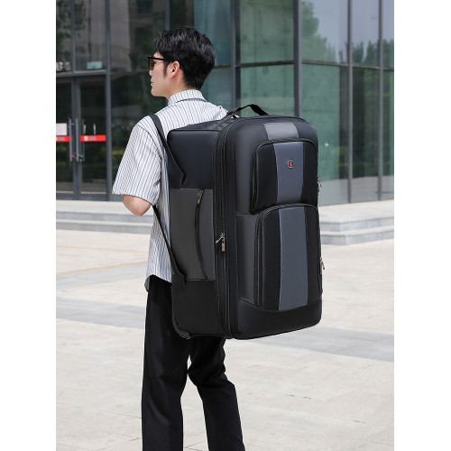 超大容量打工搬家行李包拉桿包男女旅行包手提裝被子帶輪子棉被包