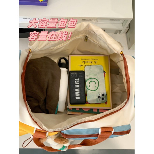 短途旅行包大容量女可套拉桿箱登機包行李袋可愛待産包斜背收納袋