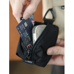 sobag輕便迷你掛脖耳機包男街潮中性防潑水尼龍布斜背零錢小卡包