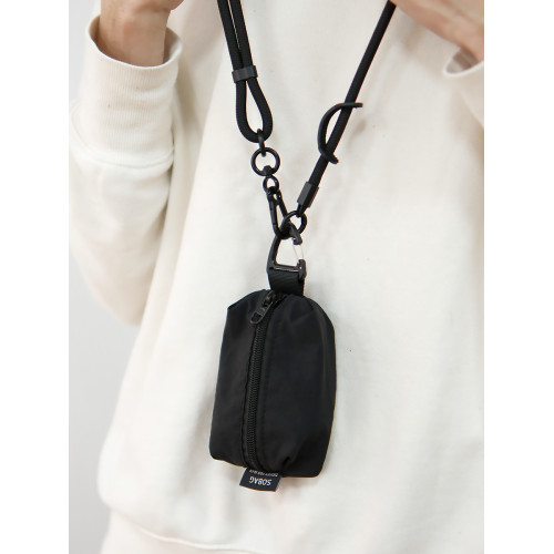 sobag輕便迷你掛脖耳機包男街潮中性防潑水尼龍布斜背零錢小卡包