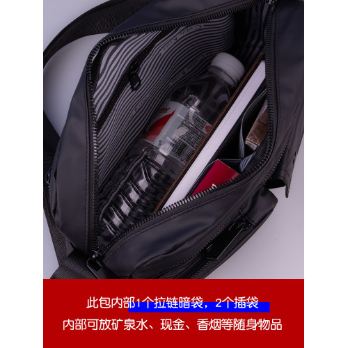 男士斜後後背包2025新款大容量男士外出可攜式包牛津布單肩包青少年高中