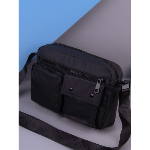 男士斜後後背包2025新款大容量男士外出可攜式包牛津布單肩包青少年高中