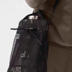 運動健身瑜珈手提單肩小挎包女大容量斜背水桶收納包