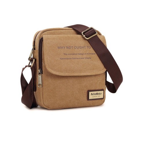 男士帆布包單肩包 韓版休閒 帆布男包 商務斜後後背包小跨包後後背包