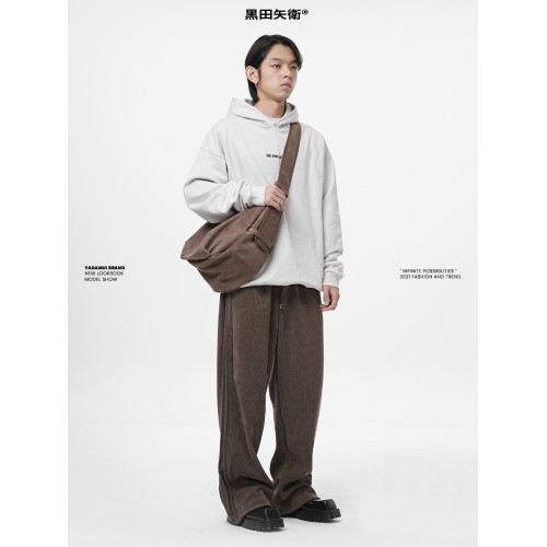 麂皮絨大容量HOBO流浪包2026新款男女生休閒餃子大包廢土風斜後後背包