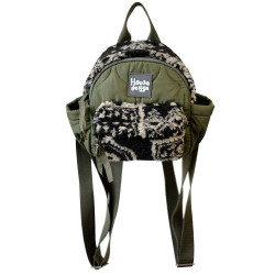 housedesign原創2025冬復古毛絨迷你小後後背包輕便羊羔毛迷你雙肩包