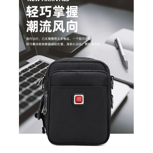 瑞士軍刀男女士手機斜後後背包多功能單肩包防水旅行後後背包戶外工具腰包