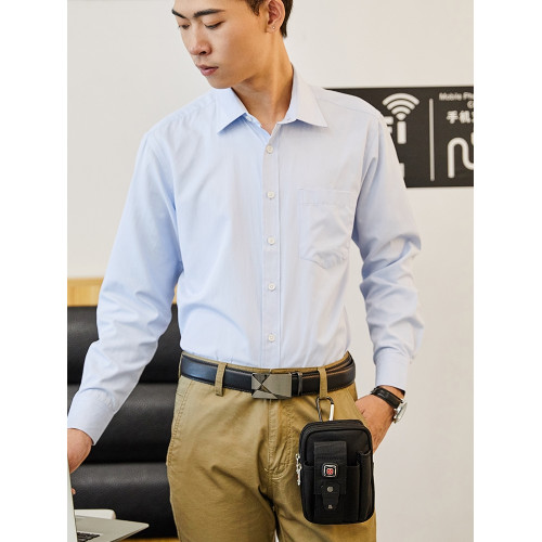 瑞士軍刀男多功能戶外防水運動腰包男士建築工地手機包帆布腰掛包