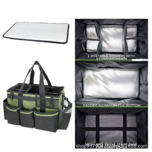 大容量可斜背車用收納專業清潔工具包工政清潔包