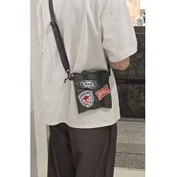 清倉human made日系愛心單肩斜背小包 徽標配件手機提包