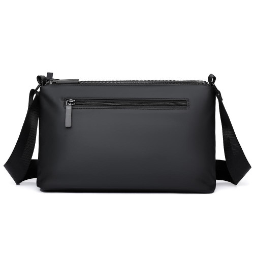 斜後後背包男潮流簡約三層休閒男包時尚旅行單肩包牛津布通勤小挎包