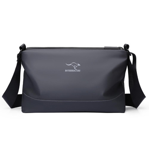 斜後後背包男潮流簡約三層休閒男包時尚旅行單肩包牛津布通勤小挎包