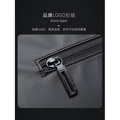 斜後後背包男士大容量外出可攜式皮質機能單肩包通勤騎行郵差包後後背包男款