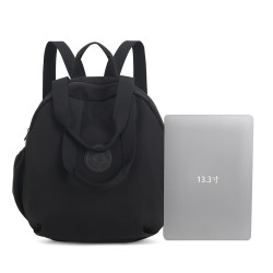 時尚百搭雙肩包女ins手提包休閒手拎包潮輕便學生斜背2024年單肩