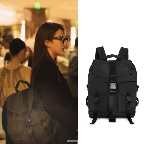 玫瑰的故事劉亦菲同款黃亦玫雙肩包女通勤電腦後後背包大輕便旅行書包