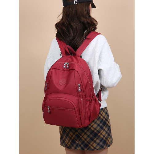 女士新款戶外大容量水洗牛津布多層雙肩包旅遊旅行休閒後後背包書包