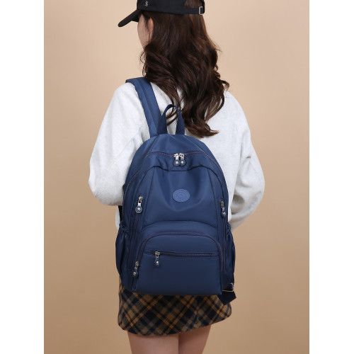 女士新款戶外大容量水洗牛津布多層雙肩包旅遊旅行休閒後後背包書包