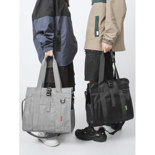 大容量防水斜後後背包男包潮牌時尚休閒單肩包學生上課包手提包電腦包