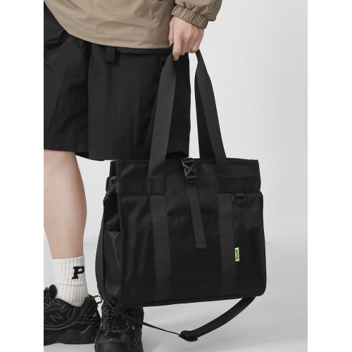 大容量防水斜後後背包男包潮牌時尚休閒單肩包學生上課包手提包電腦包