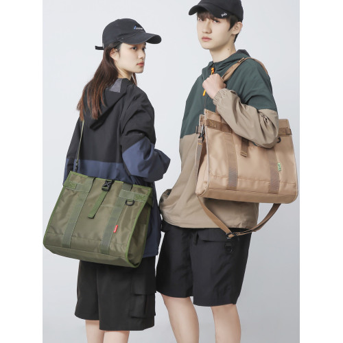 大容量防水斜後後背包男包潮牌時尚休閒單肩包學生上課包手提包電腦包