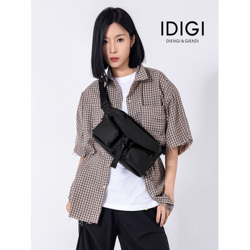 IDIGI斜後後背包男士胸包通勤戶外機能包包女郵差包多功能後後背包男包