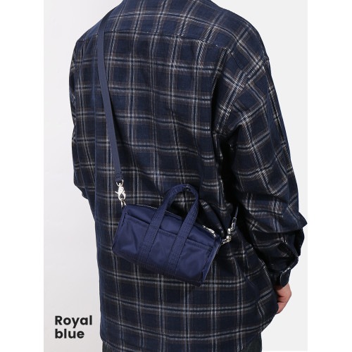 革新出品~HOWL 2WAY尼龍迷你波士頓手提包男女百搭單肩斜背手機包