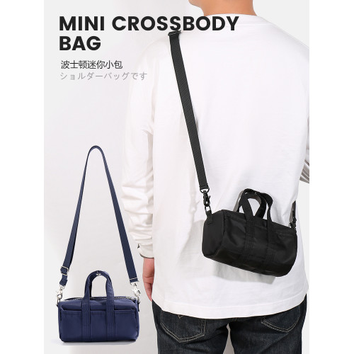 革新出品~HOWL 2WAY尼龍迷你波士頓手提包男女百搭單肩斜背手機包