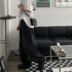 高級感暗黑小方包ins潮流二合一組合包男皮質信封盒子包小斜後後背包