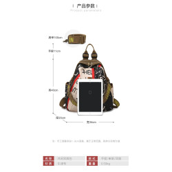 輕便外出旅遊雙肩包女2025新款時尚帆布旅行休閒牛津布女士後後背包大