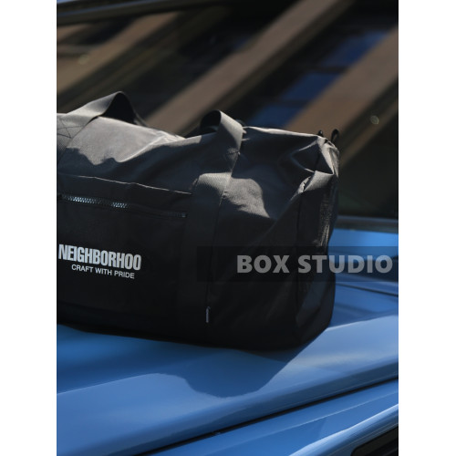 NBHD可收納尼龍防撕大容量水桶包波士頓包旅行手提斜背健身包