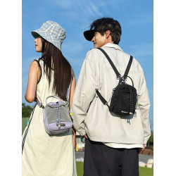 兩用斜背水杯包戶外運動雙肩包小衆休閒單肩包輕便徒步登山水壺包