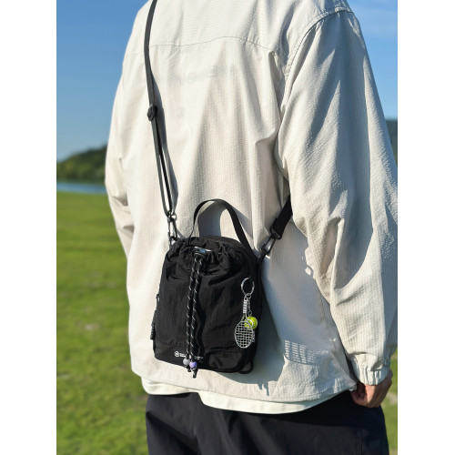 兩用斜背水杯包戶外運動雙肩包小衆休閒單肩包輕便徒步登山水壺包