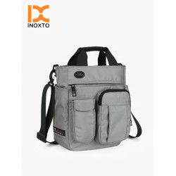 男休閒潮流多功能單肩包手提商務出差通勤斜背牛津布文件電腦包包