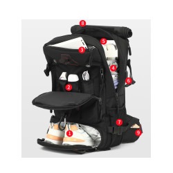 多功能雙肩包男士商務單肩手提電腦包大容量出差旅行登機行李包17