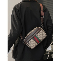 2026新款單肩包男韓版時尚潮流斜後後背包商務休閒橫款青年男包小後後背包