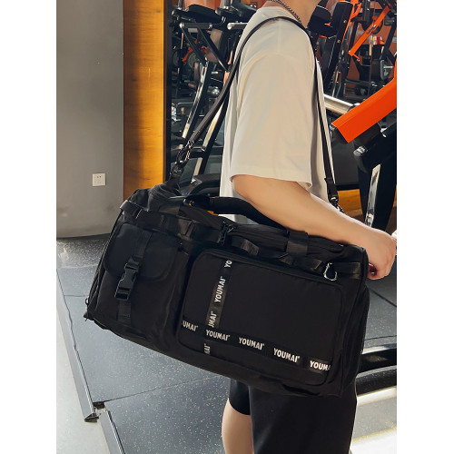 短途旅行包2024年新款男手提大容量女行李包出差健身包乾濕分離袋