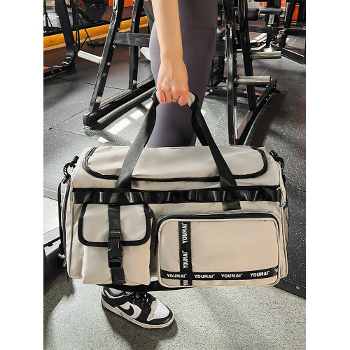 短途旅行包2024年新款男手提大容量女行李包出差健身包乾濕分離袋