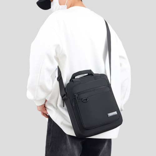 大容量男士單肩包多層休閒斜後後背包多層大號手提包男包時尚通勤後後背包